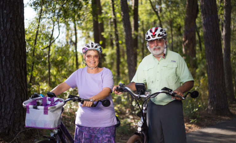 Market Common Bike Paths are easily accessible and fun for all ages.