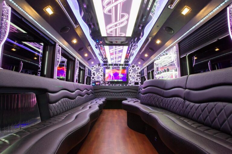 inside the party bus