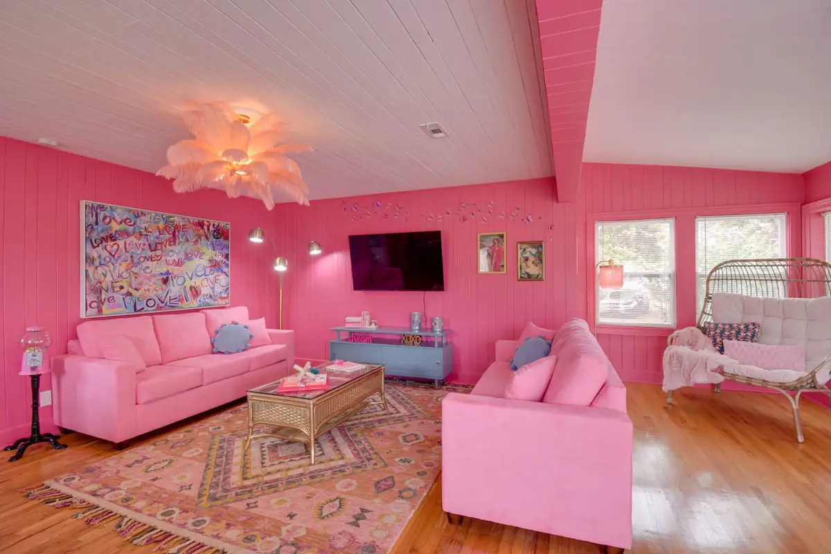 Pink Living Room